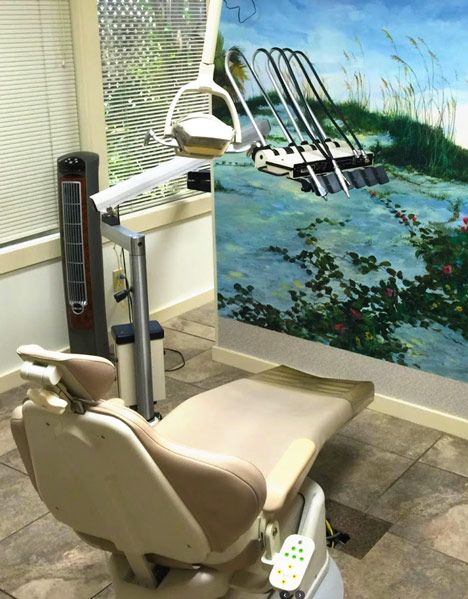 Dental chair at our Victoria office